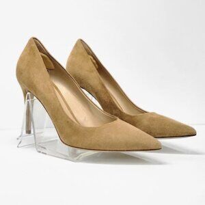 M GEMI WOMEN'S  Esatto Classic Suede Pumps Pointed Toe Heels – Size 38 (US 7.5)